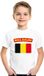 Bellatio Decorations Shoppartners Bv T-shirt België Vlag Wit Kinderen 110/116