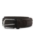 Profuomo Waxed Geweven Riem Bruin - Maat 115 - Heren - Riem gevlochten