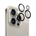 nevox Nevoglass 3D Protection d'objectif de caméra Apple iPhone 16 / 16 Plus Chrome satiné
