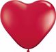 Shoppartners Hartjes ballonnen - rood - 15 stuks