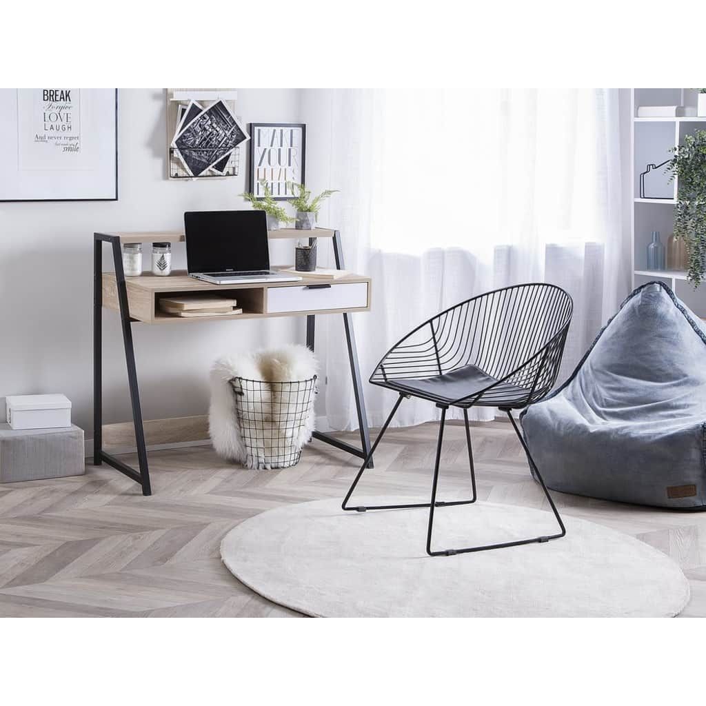 Beliani CALVIN Bureau - Lichte houtkleur - 100 x 50 cm