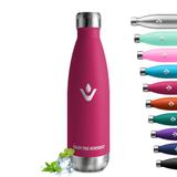 Waterfles, 500 ml, roestvrijstalen drinkfles, thermosfles, BPA-vrij, lekvrij, voor kinderen, volwassenen, camping, sportschool, school, reizen, outdooractiviteiten