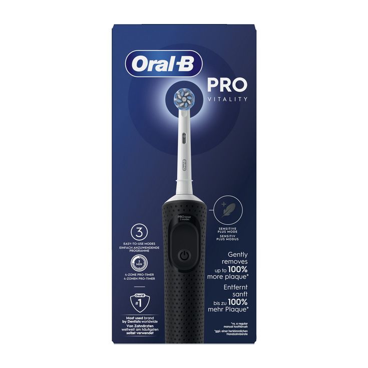 Braun Oral-B Pro Vitality Black - Elektrische Tandenborstel - 3 Poetsstanden - Met Timer