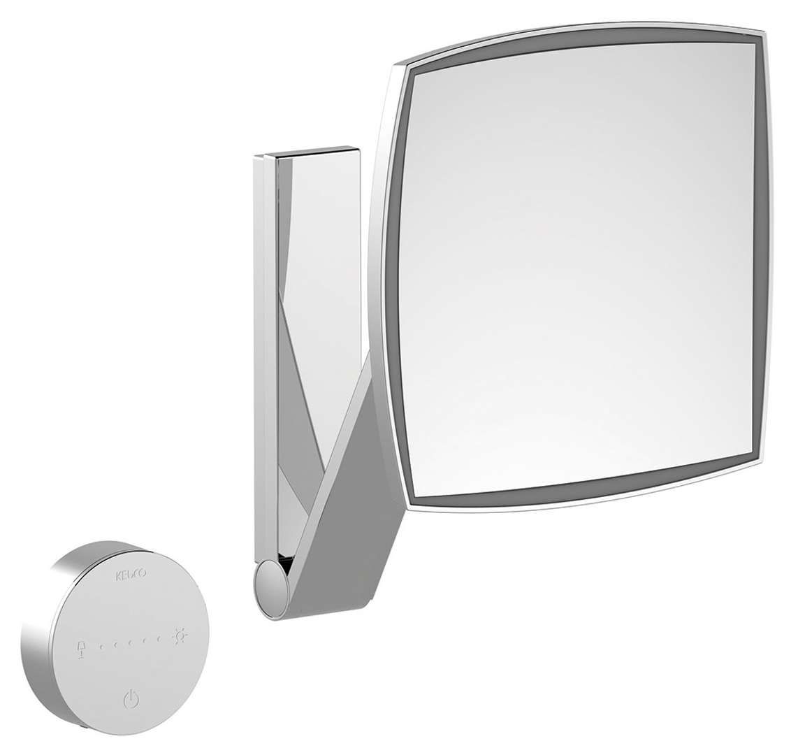 Keuco Make-up spiegel met LED verlichting, wandbevestiging, chroom - 4017214496976