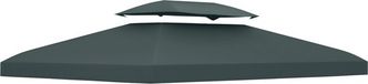 Outsunny - Tente de remplacement - Polyester - 300x400x1cm - Gris