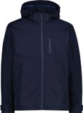CMP Waterdichte jas met capuchon met rits voor heren, maat 2XL, zwartblauw, polyester