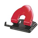 Leitz 177017 perforator D25, voor 25 vellen, met aanslagrail, rood