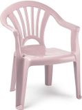 Plasticforte Kinderstoel - Kunststof - Oudroze - 35 x 28 x 50 cm