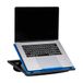 Mind Reader Anchor Collection, verstelbaar, draagbaar, 8 posities ronde top bureau met ingebouwde kussens, blauw