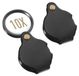 Loupe de poche - 10 fois - Pliable - Avec étui de protection - Lot de 2