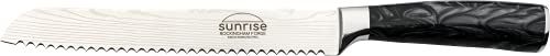 Rockingham Forge Collection Sunrise 8" broodmes, roestvrij staal met hars handvat, Jet Black
