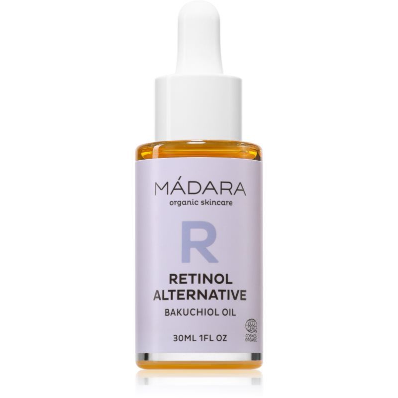 MÁDARA Retinol Alternative Bakuchiol olie, 30 ml, anti-aging gezichtsolie tegen fijne lijntjes en rimpels, dermatologisch getest, biologisch, veganistisch, dierproefvrij