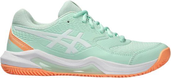 ASICS Gel-Dedicate 8 Padel - Dames - Schoenmaat 37.5 - Mint / Wit / Oranje
