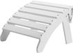 Latios Repose-pieds pour chaises Adirondack - Repose-pieds pliable - Plastique HDPE - Blanc