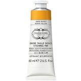 Lefranc Bourgeois 301524 Charbonnel Koperdrukinkten, sterk gepigmenteerde diepdrukverf, uitstekende lichtechtheid, levendige kleuren, bestand tegen veroudering, 60ml tube - Indian Yellow
