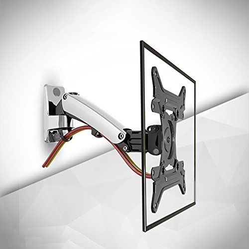 Muurbeugel voor enkele monitor voor computerschermen 30-40 inch - gasveerarm - verlengde arm 34,8 cm