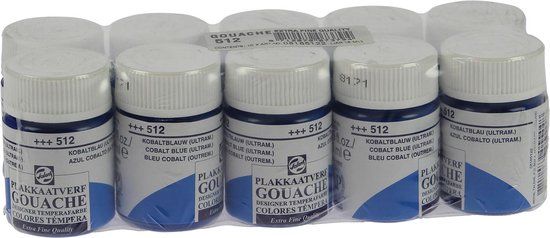 Talens Plakkaatverf Extra Fijn - Kobaltblauw (Ultramarijn) - 16 ml