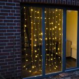 Merkloos Ijspegelverlichting - 2x - 120 LED lampjes - Warm Wit - 100 x 200 cm