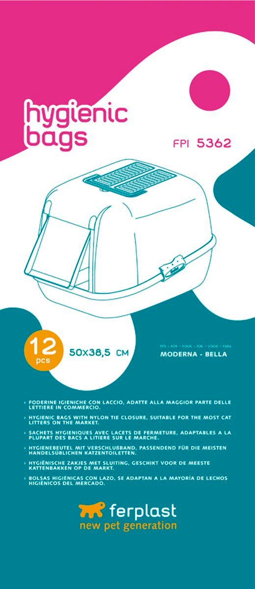 Ferplast Kattenbakzak Fpi 5362 Bella 12 stuks