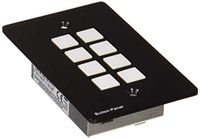 PureTools CON-WP8B - bedieningspaneel als wandaansluitplaat, 8-delig, zwart