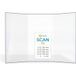 Vitre Scan 26 - Verre prismatique pour poêle à bois - (205 + 210 + 205) x 376 mm (l2+l1+l3 x H1) - 4 mm