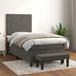 Maison Exclusive - Sommier à lattes de lit et matelas Velours gris foncé 90x190 cm
