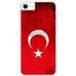 Apple iPhone SE Drapeau turquie Verstevigd hoesje met sublimatie bedrukking