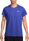 Nike Court Dri-FIT Victory Shirt Heren Blauw Polyester Korte Mouw Maat XL