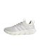 adidas dames Cloudfoam Flex Elastic Laces Shoes, Chalk White/Core White/Matte Silver, 42 EU