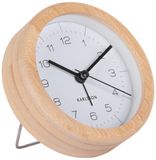 Karlsson Wekker Neat Round - Bamboe - Ø10cm