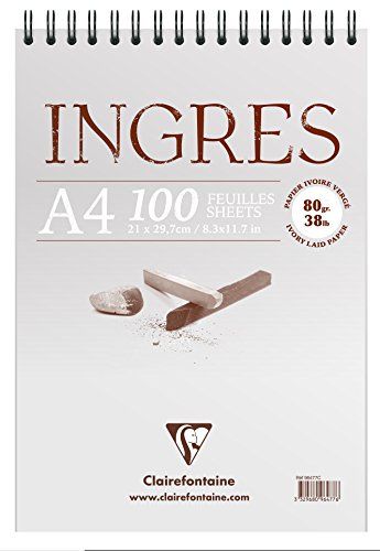 Clairefontaine Tekenblok Ingres 21 x 29,7 cm wit
