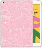 B2Ctelecom Apple iPad 10.2 Siliconen Hoesje White Flowers