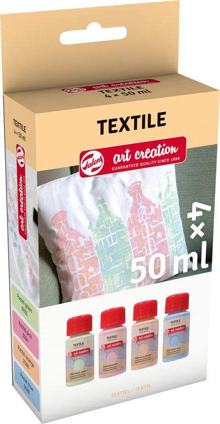 Talens Art Creation textielverf set - Pastel kleuren - 8712079443023