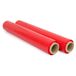 OFITURIA Verpakkingsfolie, 50 cm breed en rekbaar, tot 300 meter lengte, elastische folie, handmatig voor industriële verpakking (rood, 2)