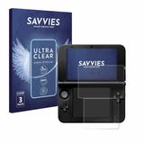 Savvies Screenprotector voor Nintendo 3DS XL SPM7800 - Folie Beschermfolie transparant 6 Stuks