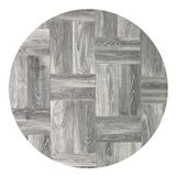 Tadi & Imperio1979 Rond vinyltapijt, houtlook, elegantie en duurzaamheid voor interieurdecoratie en eenvoudige reiniging.