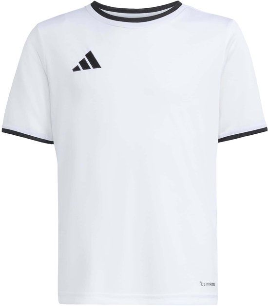 Adidas Entrada26 Jersey Kinder T-shirt Wit Polyester Korte Mouw Unisex 140