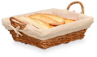 Kipit Storage Rieten mand - gevlochten riet - bruin - 35 x 28 x 13 cm