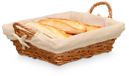 Kipit Storage Rieten mand - gevlochten riet - bruin - 35 x 28 x 13 cm