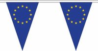 Merkloos / Sans marque Shoppartners Bv Grote vlaggenlijn van Europa vlaggetjes - 20 meter - polyester stof - binnen/buiten - 54 vlaggen