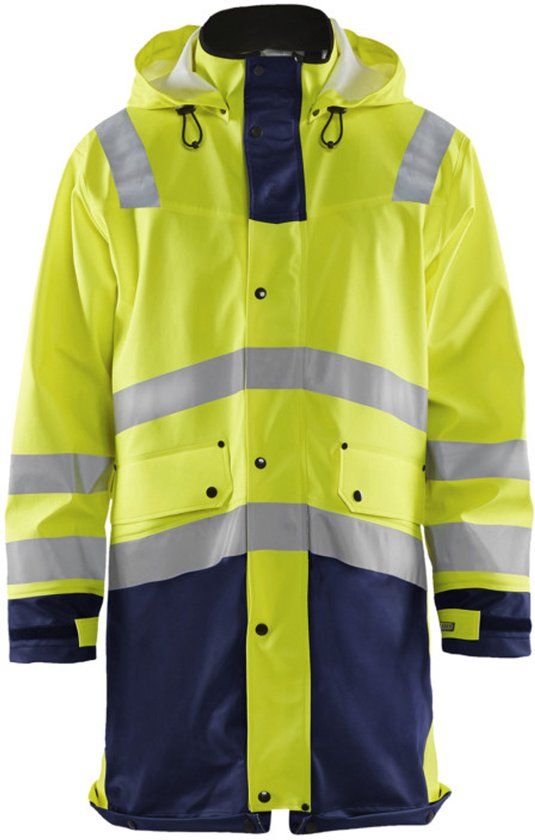 Blåkläder Blaklader Regenjas High Vis LEVEL 3 4326-2005 - High Vis Geel/Marineblauw - XXL