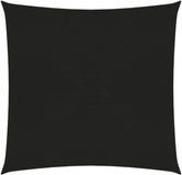 vidaXL Zonnezeil 160 g/m² 3,6x3,6 m HDPE Zwart