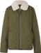 comma casual identity s.Oliver Outdoor-Jacke Vrouwen XS Olijfgroen Polyester Casual Lange Mouw Rits Klassieke kraag Regular Fit