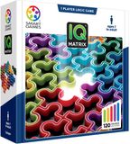 SmartGames IQ Matrix - Logisch Denkspel & Reispuzzel - 120 Opdrachten met Holle Puzzelstukken - Educatief Solospel - Vanaf 7 Jaar