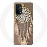 Maniacase Etui voor Oppo A74 bruin dromenvanger