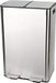 Markenlos Shenzhen Haorui Industrial Technology Co., Ltd. Afvalemmers voor afvalscheiding - Roestvrijstalen Pedaalemmer 60 L (2x30L) - Chroom vuilnisbak 60 liter