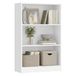 VASAGLE Bibliothèque, autoportante, avec 3 étagères, étagères réglables en hauteur, pour salon, chambre d'enfant, bureau, 60 x 24 x 93 cm, blanc LBC105T14