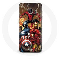 Maniacase Hoesje voor Samsung Galaxy S7 Avengers invaders oude soldaten