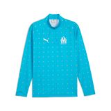 PUMA Trainingshirt Warm up 1/4 zip OM 2025/26 Blauw Heren S
