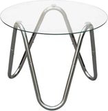 Leitmotiv Bijzettafel Ventana Round - Chroom - Ø50cm - Modern